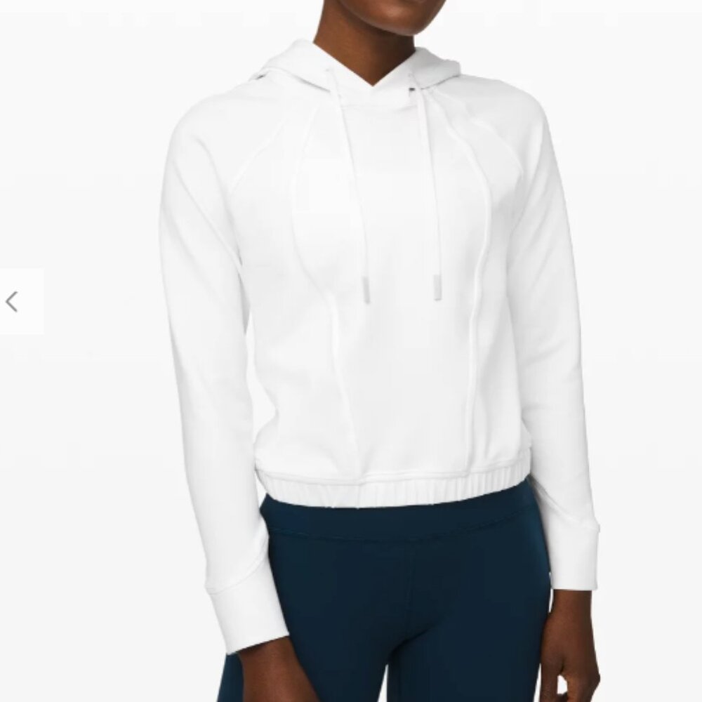 Lululemon Never Still Pullover Hoodie White – Size 6